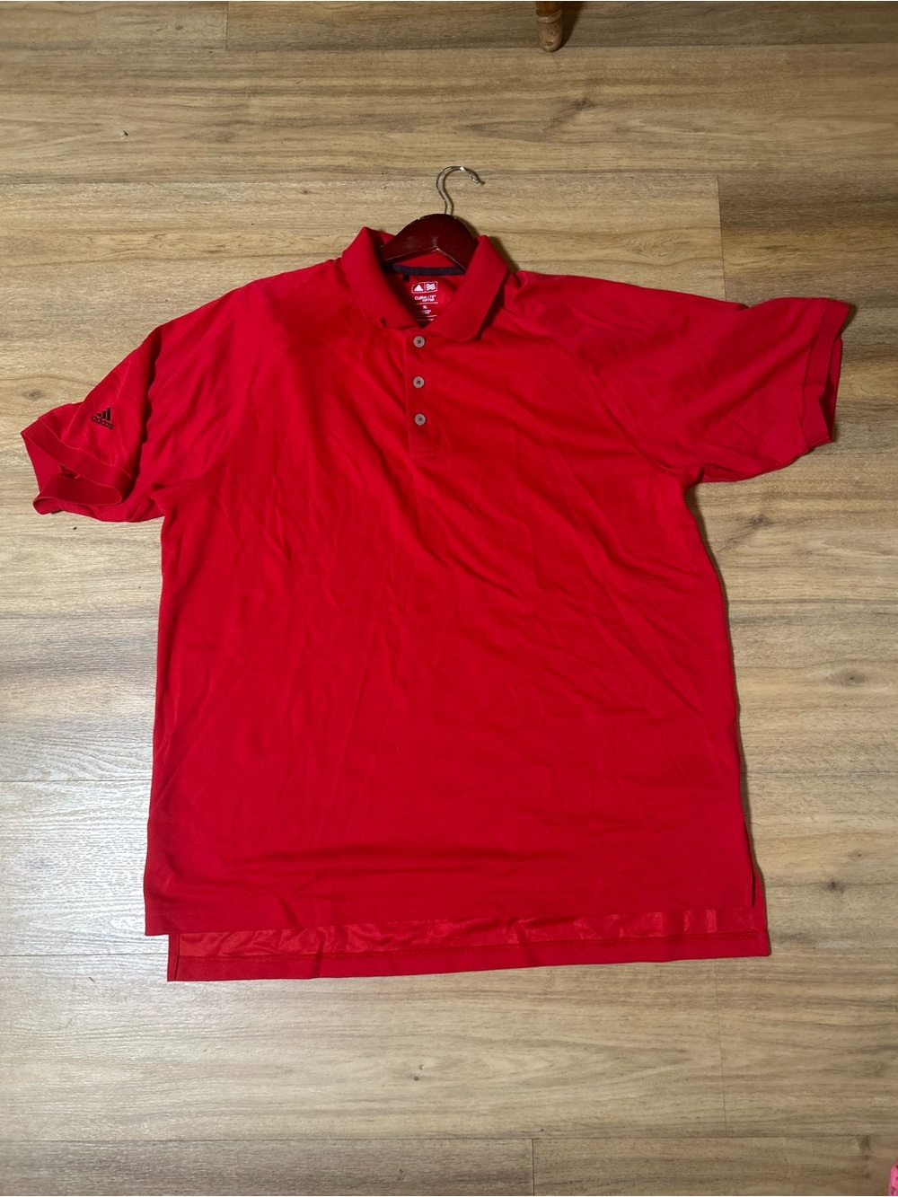 adidas Men’s Bold Red Polo Shirt